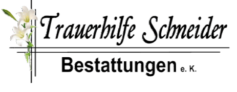 Trauerhilfe Schneider Bestattungen e.K., Jena Trauerhilfe Schneider Bestattungen e.K., Jena - Logo