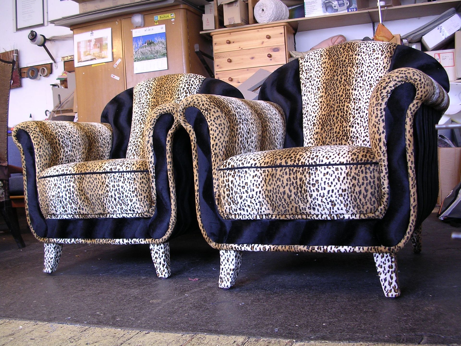 Sessel Leopardenmuster