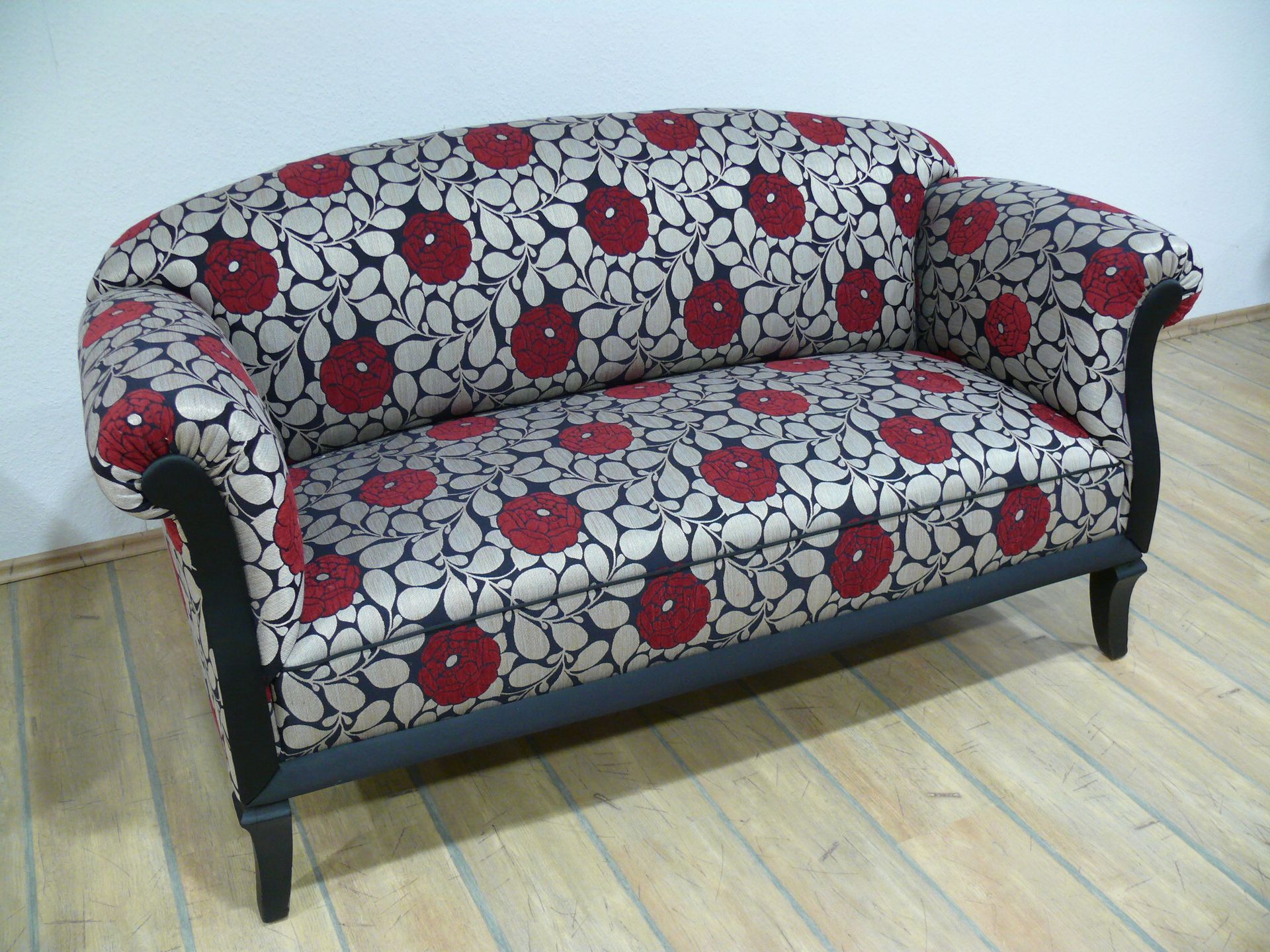 Sofa modern Blumen metallic