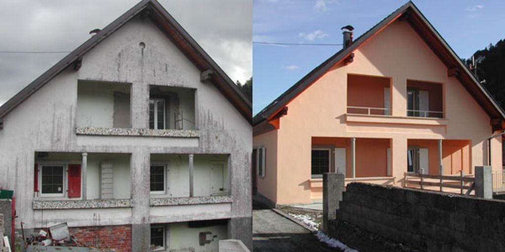 Ravalement de façade avant/après