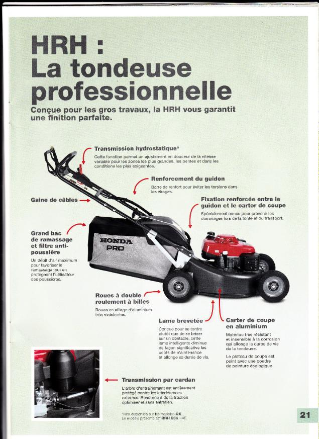Tondeuse professionnelle