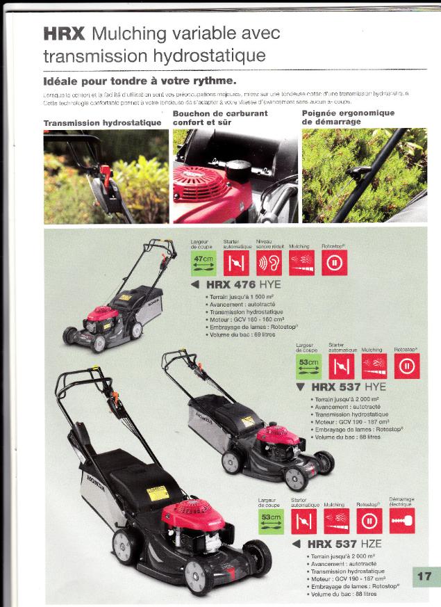 Tondeuses autotracté