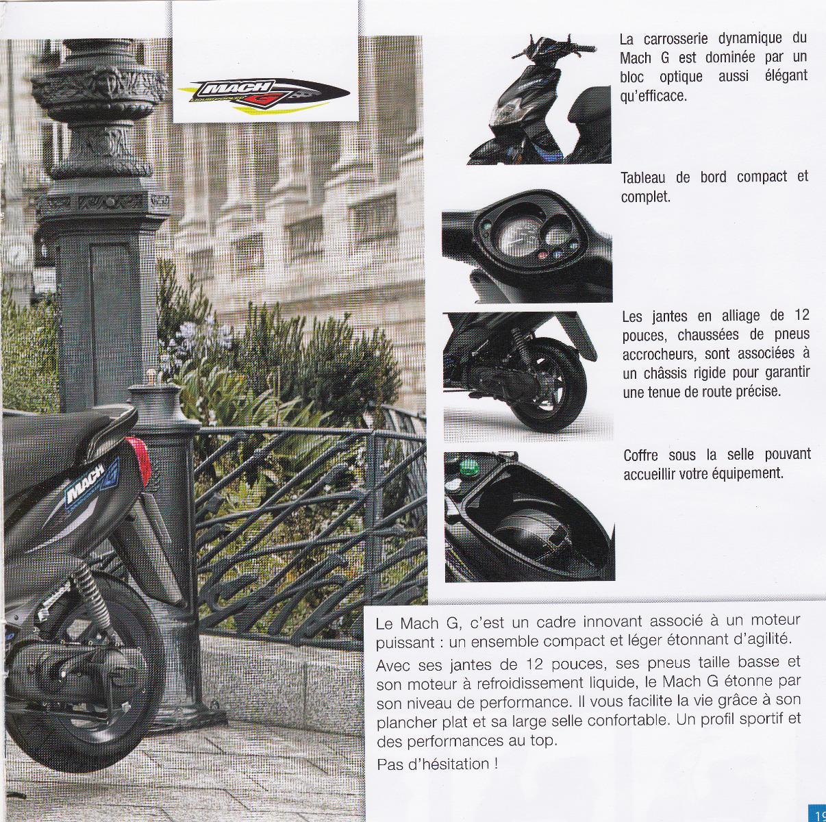 Caractéristiques Mach G