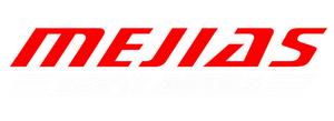 Logotipo “MELIAS” en cursiva roja sobre fondo blanco