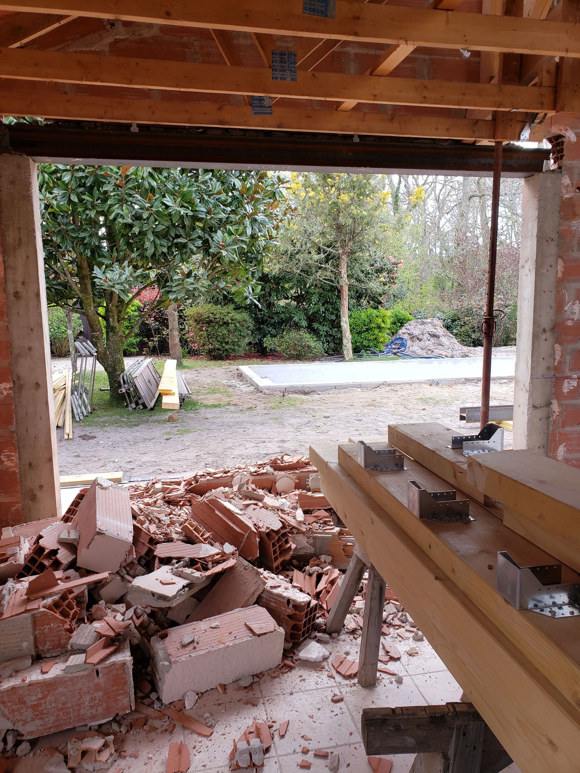 Travaux de démolition