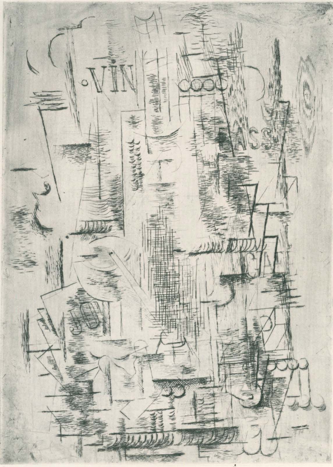 Georges Braque (1882-1963), Sans titre, gravure, 1911