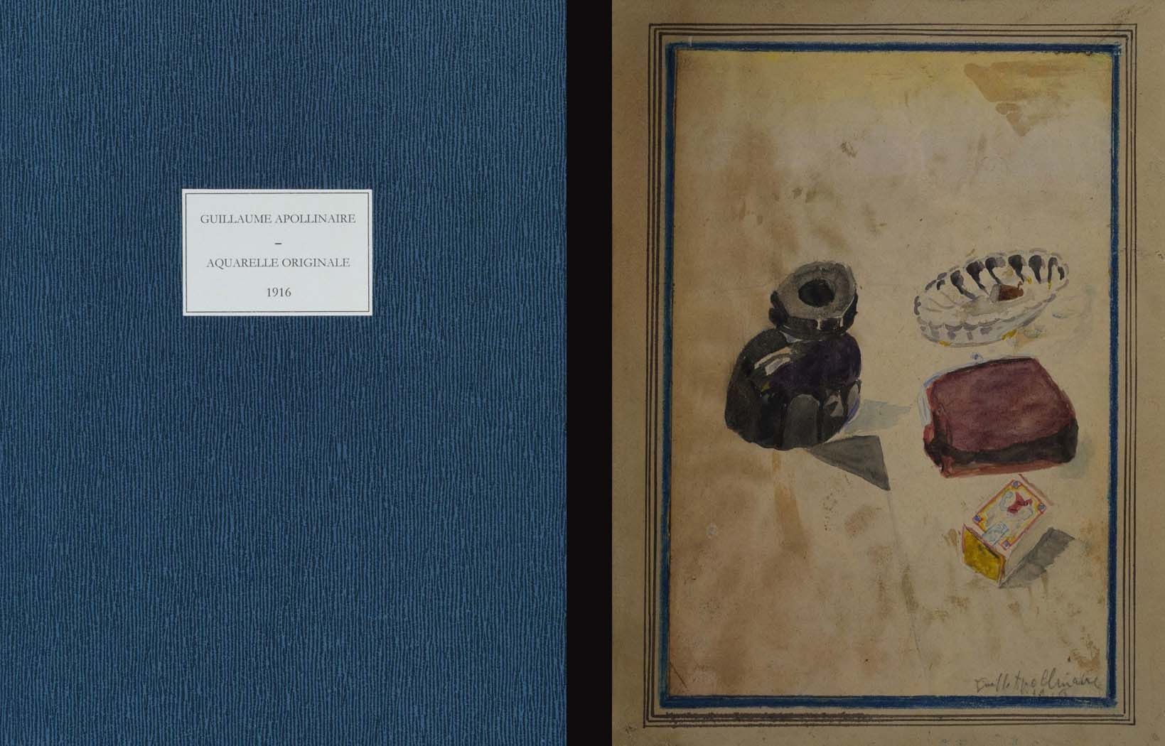 Guillaume Apollinaire (1880-1918), Sans titre (Nature morte), aquarelle, 1916