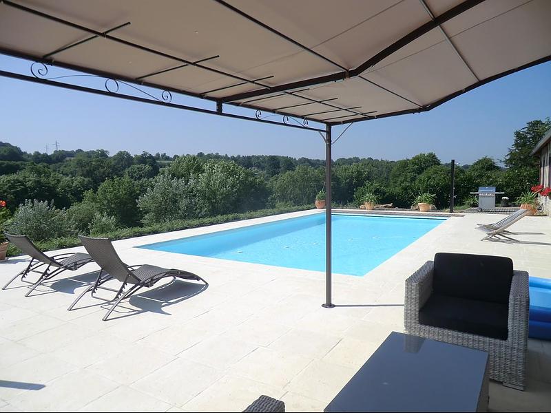 Pergolas terrasse piscine