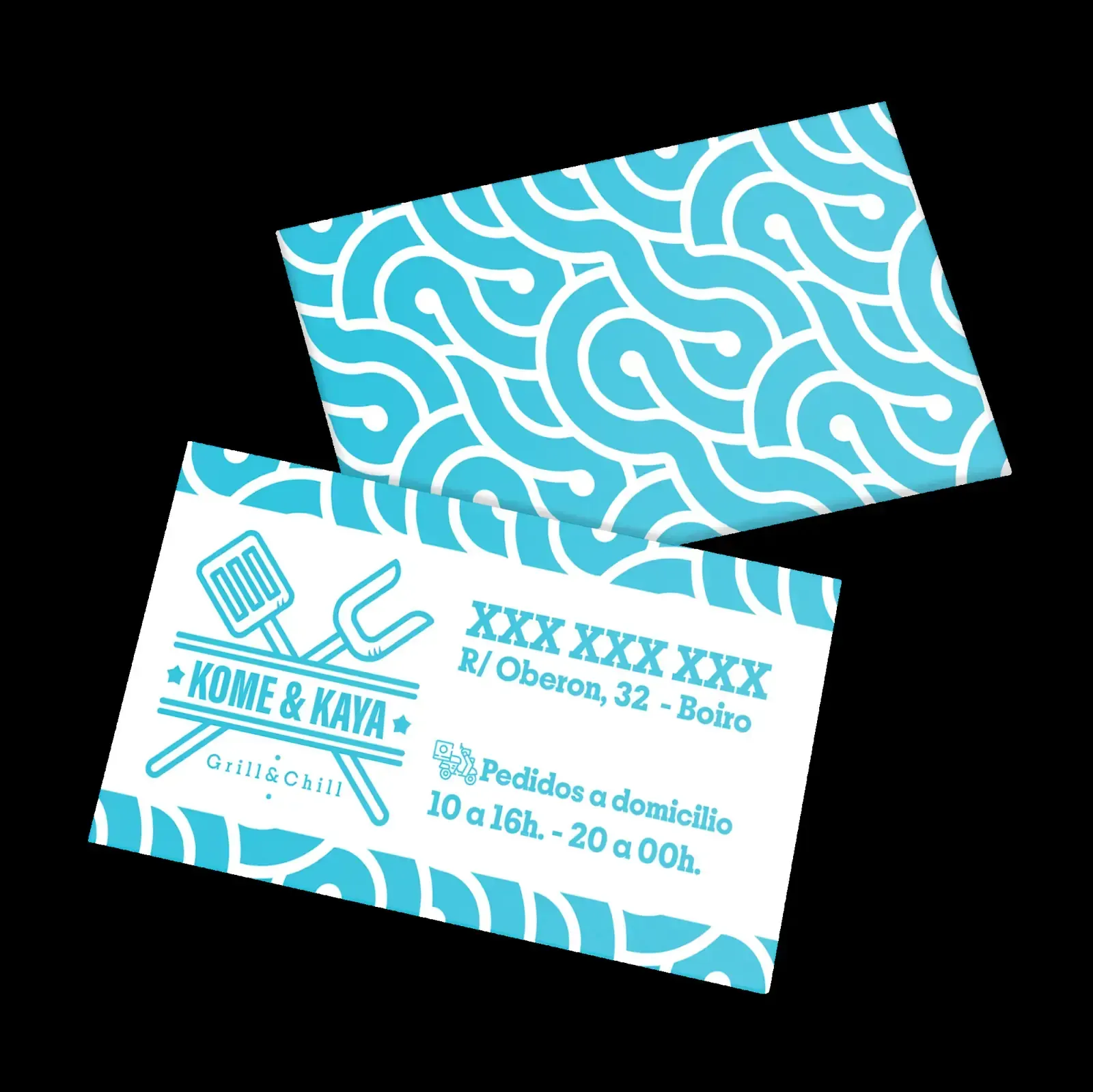 Dos tarjetas de visita para 