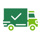 Camion avec une coche