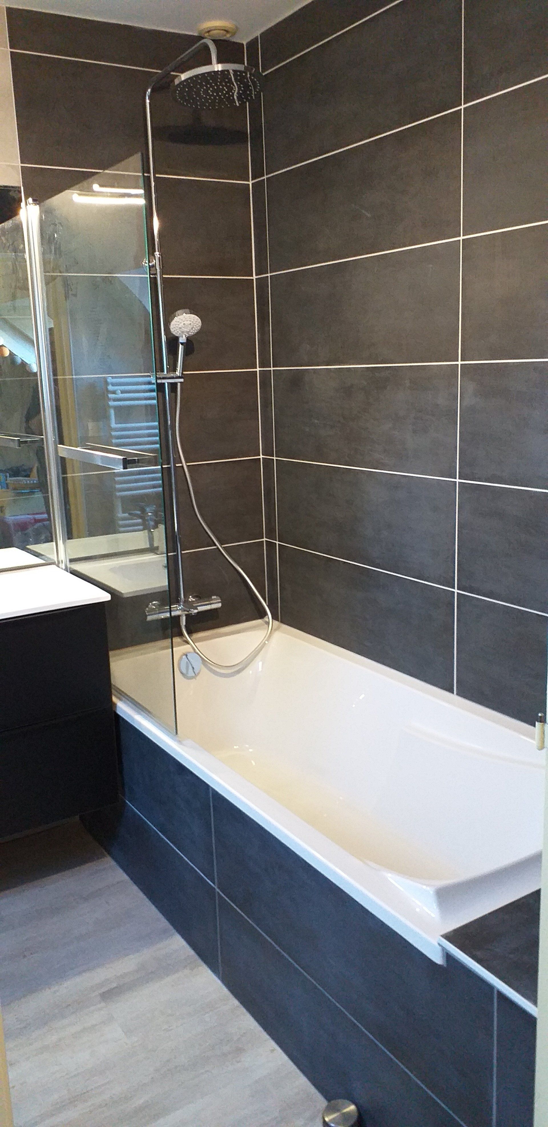 Baignoire avec pommeau