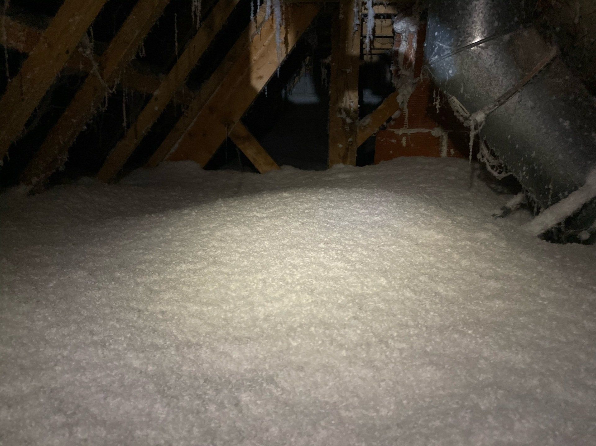 Isolation soufflée des combles