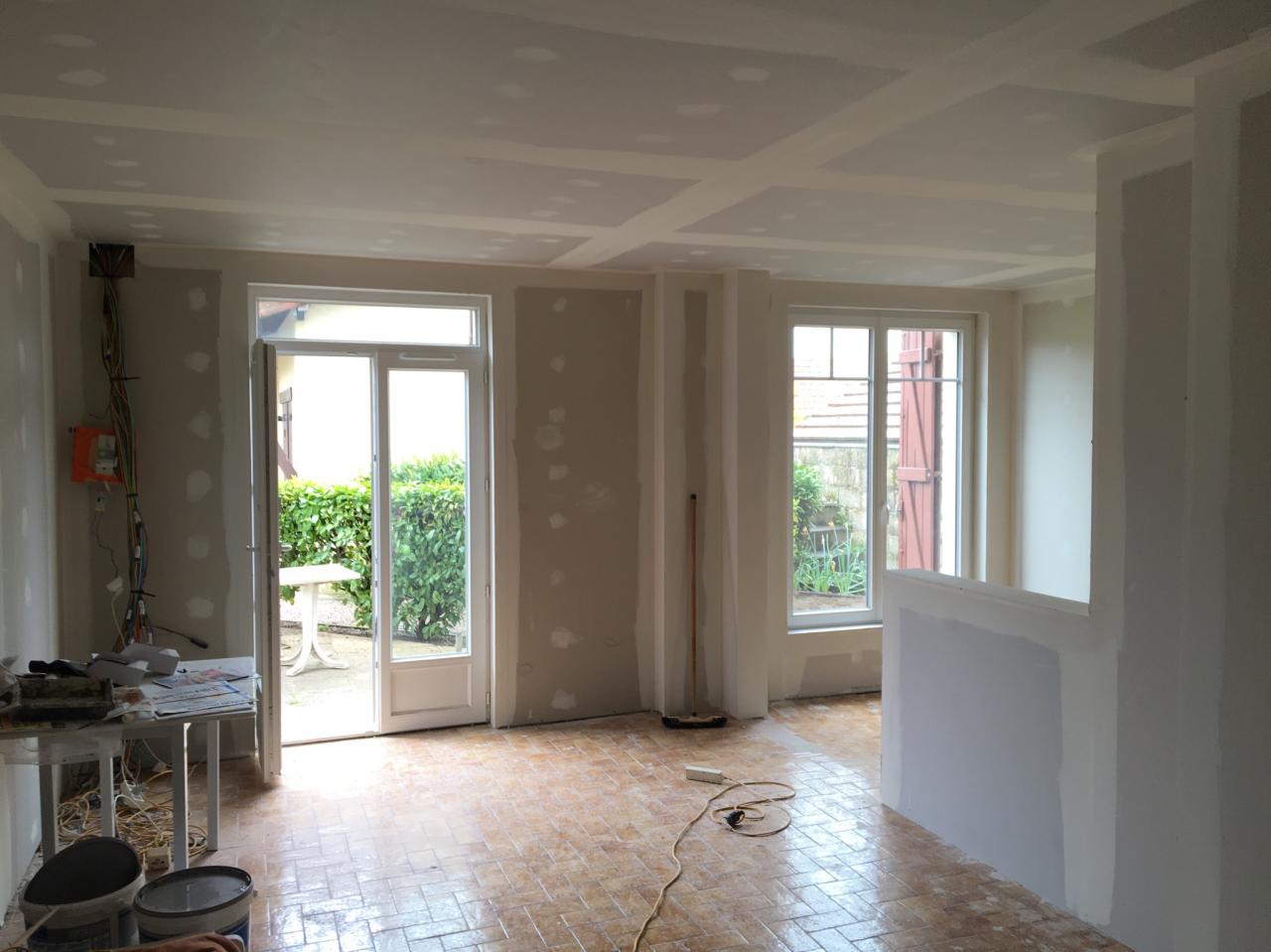 Cloisonnement des murs avec isolation