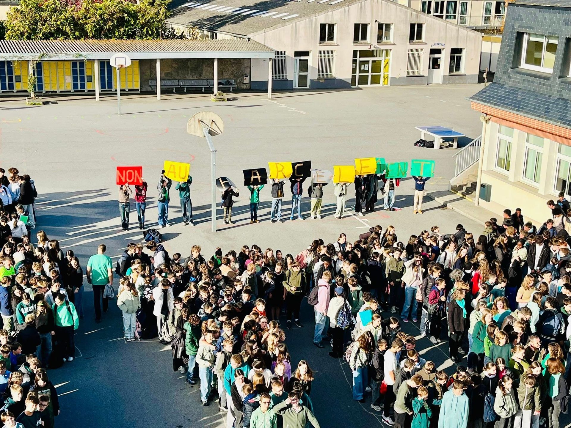 Ballon de handball bleu et orange