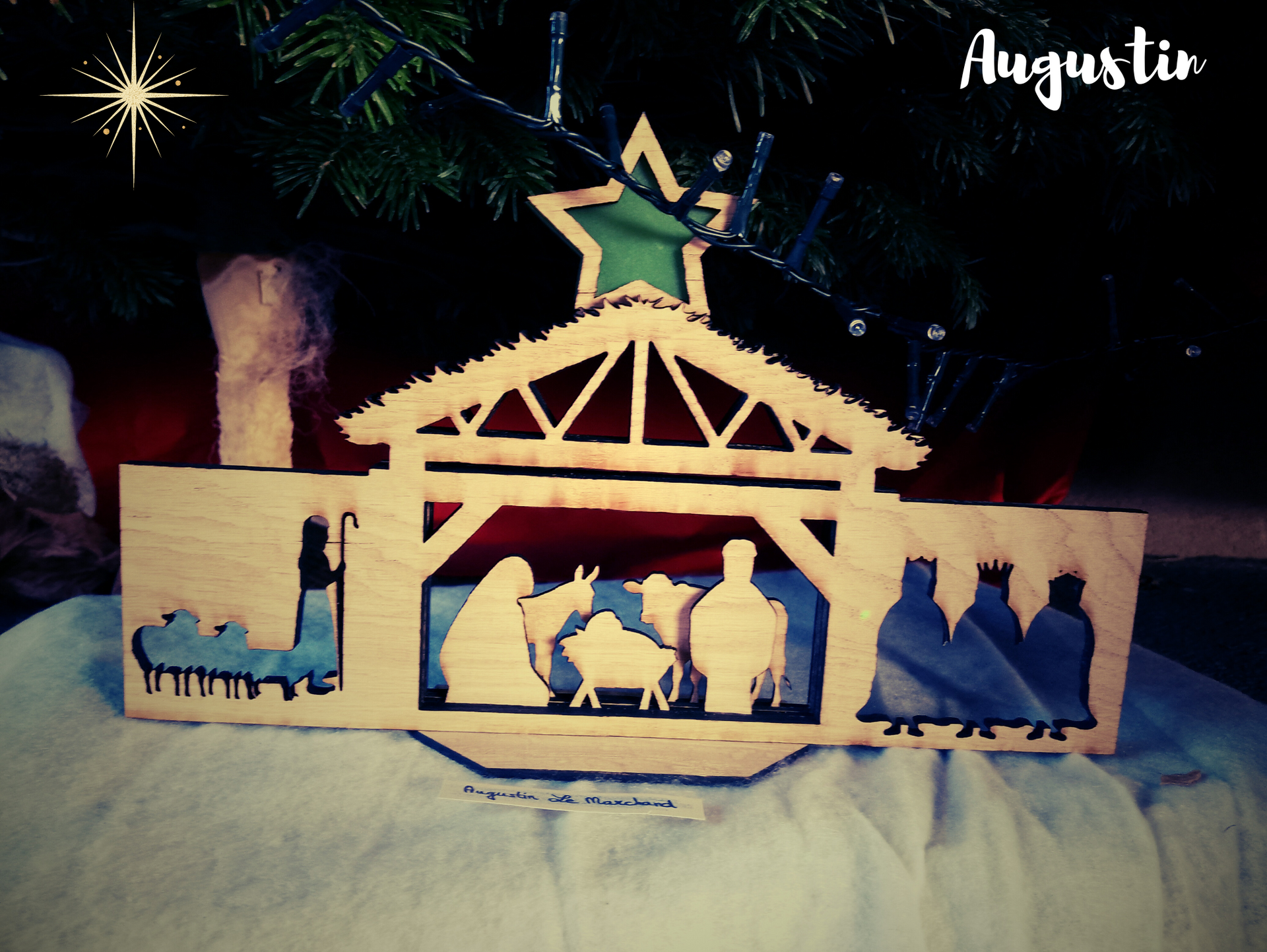 Une crèche en bois