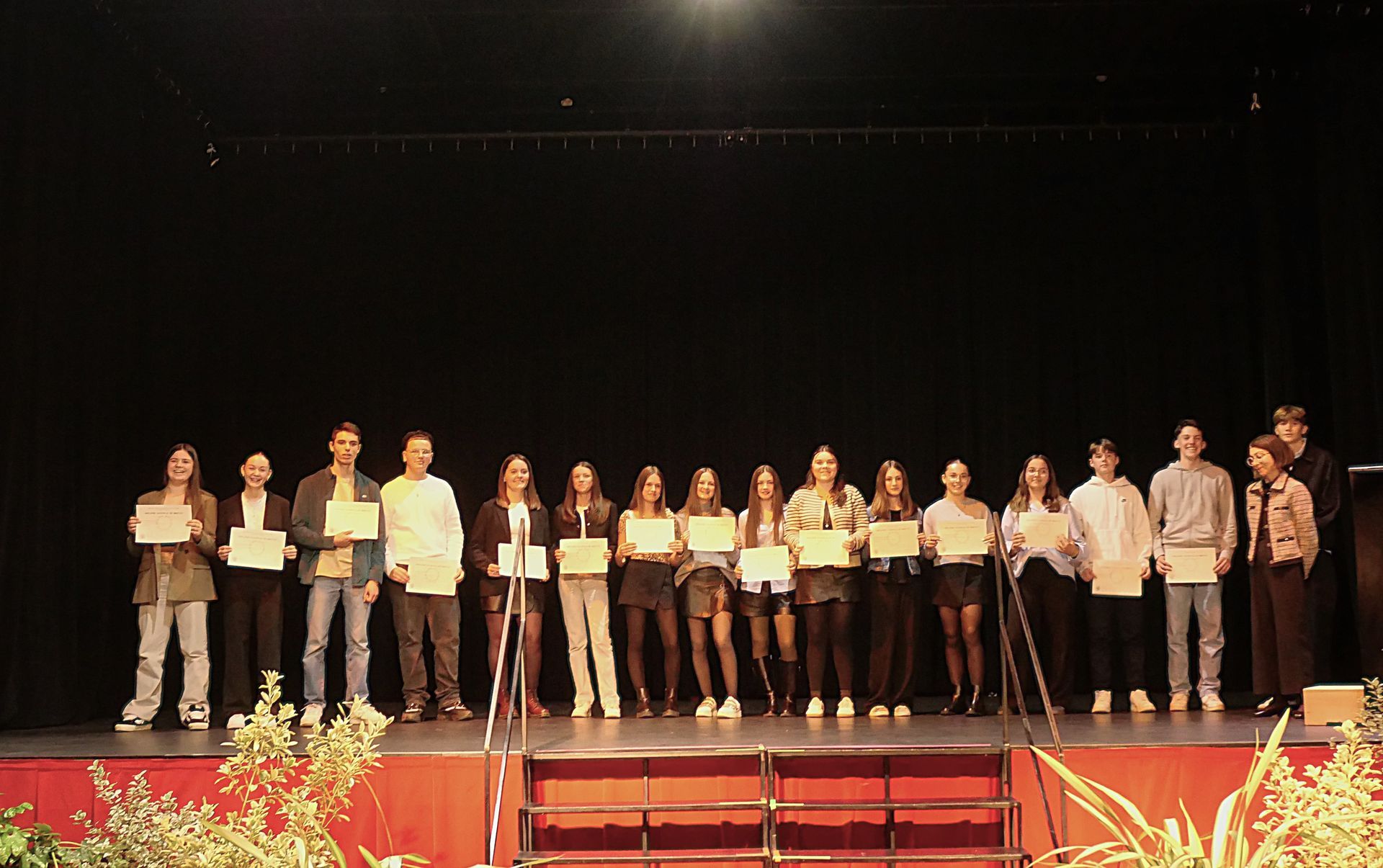 La chorale sur une scène