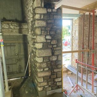 L'intérieur d'une maison en cours de rénovation