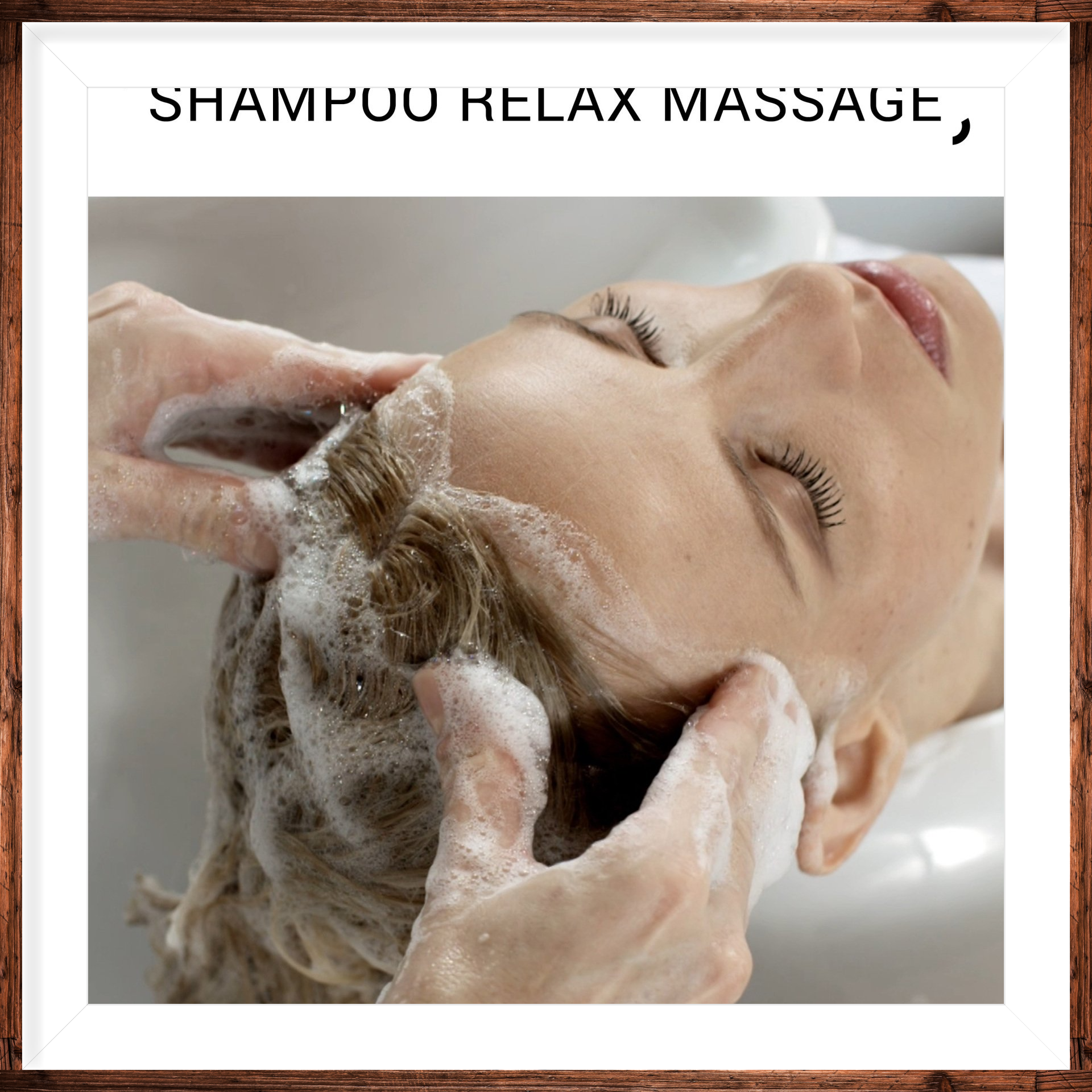 Le massage relaxant avec shampooing