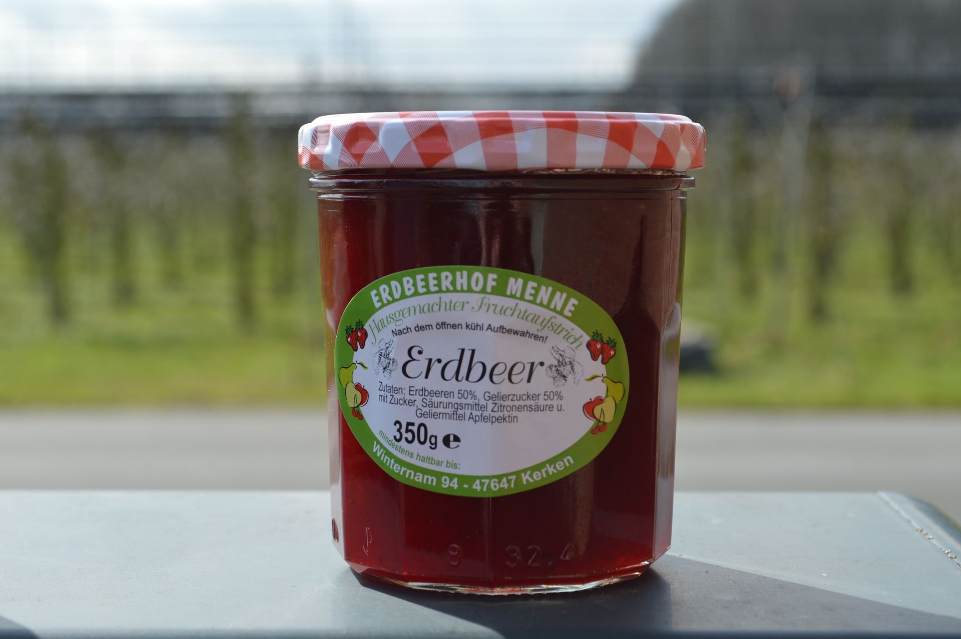 Marmelade und Himbeere