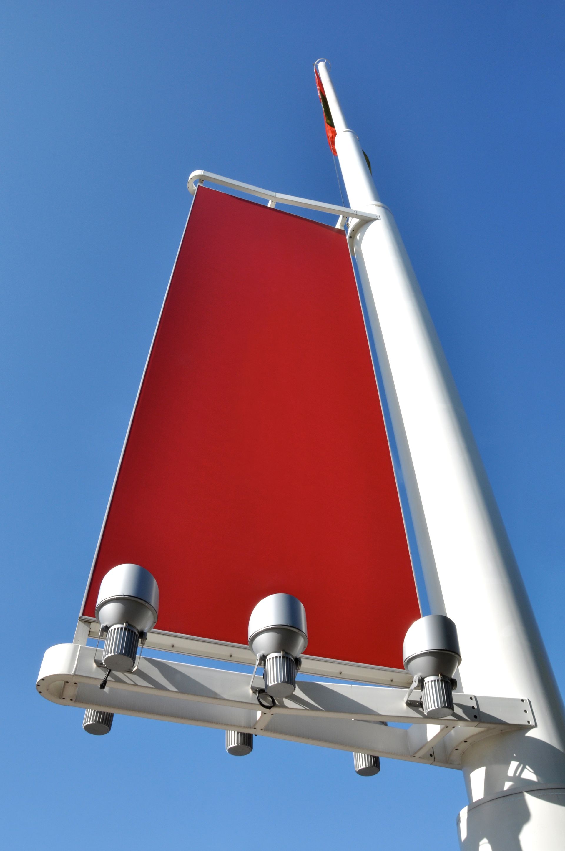 Banderole sur un poteau