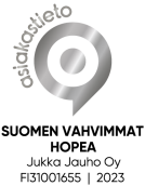 Osuuskauppa recognition badge: Suomen Vahvimmat HOPEA, Jukka Jauho Oy, FI31001655, 2023