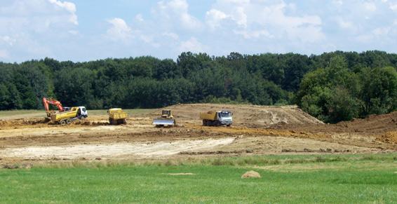 Terrassement par Marmont près de Lons-le Saunier