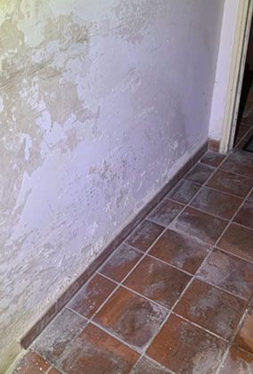 Focus sur un mur poreux