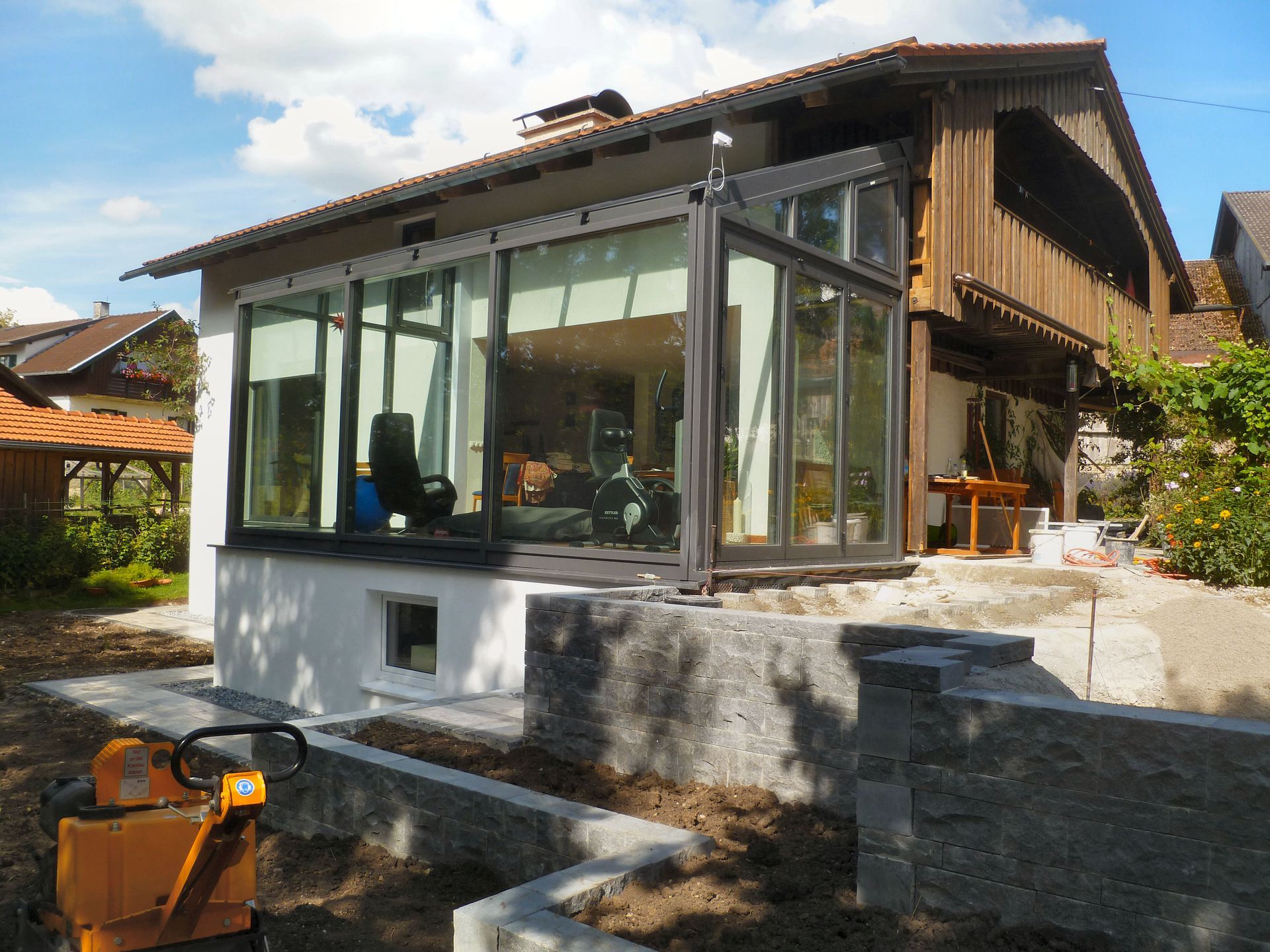 Haus mit Wintergarten