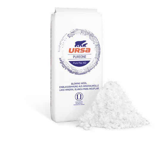 Aislamiento de pared de cavidad de fibra soplada White Superglass Superwhite[34].