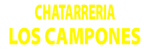 Texto amarillo sobre fondo blanco: "Chatarreria Los Campones".