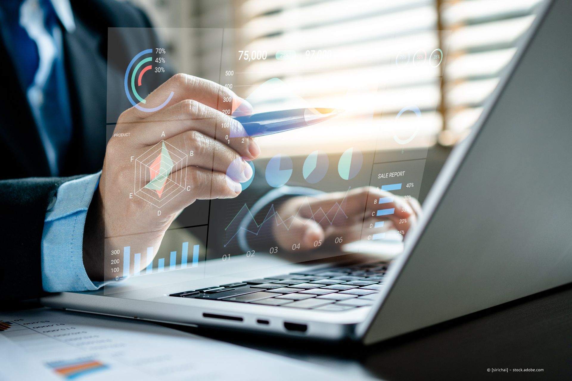 Mitarbeiter von Wolfgang Krupke arbeitet am Computer