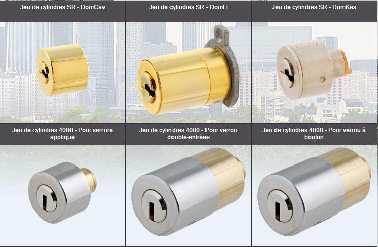 Différents types de serrures