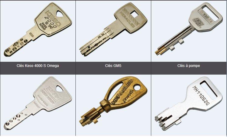 Modèles de clés