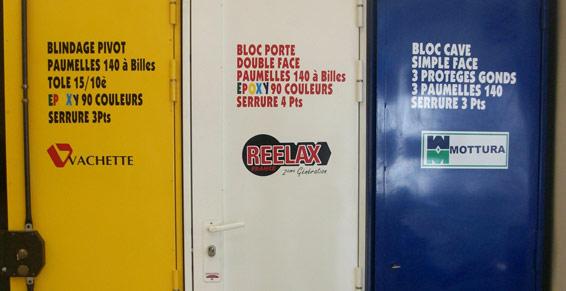 Portes blindées avec peinture Epoxy
