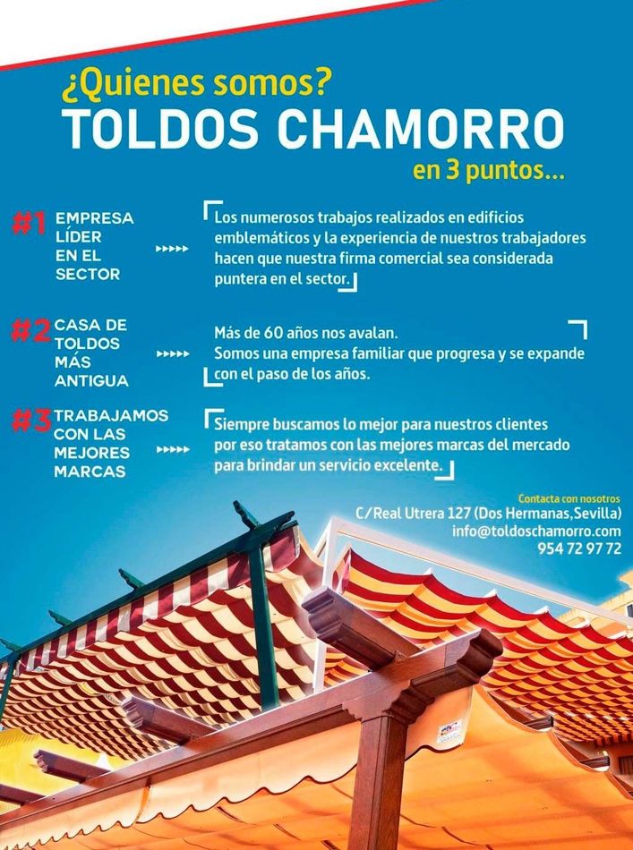 Un anuncio de toldos chamorro en 3 puntos