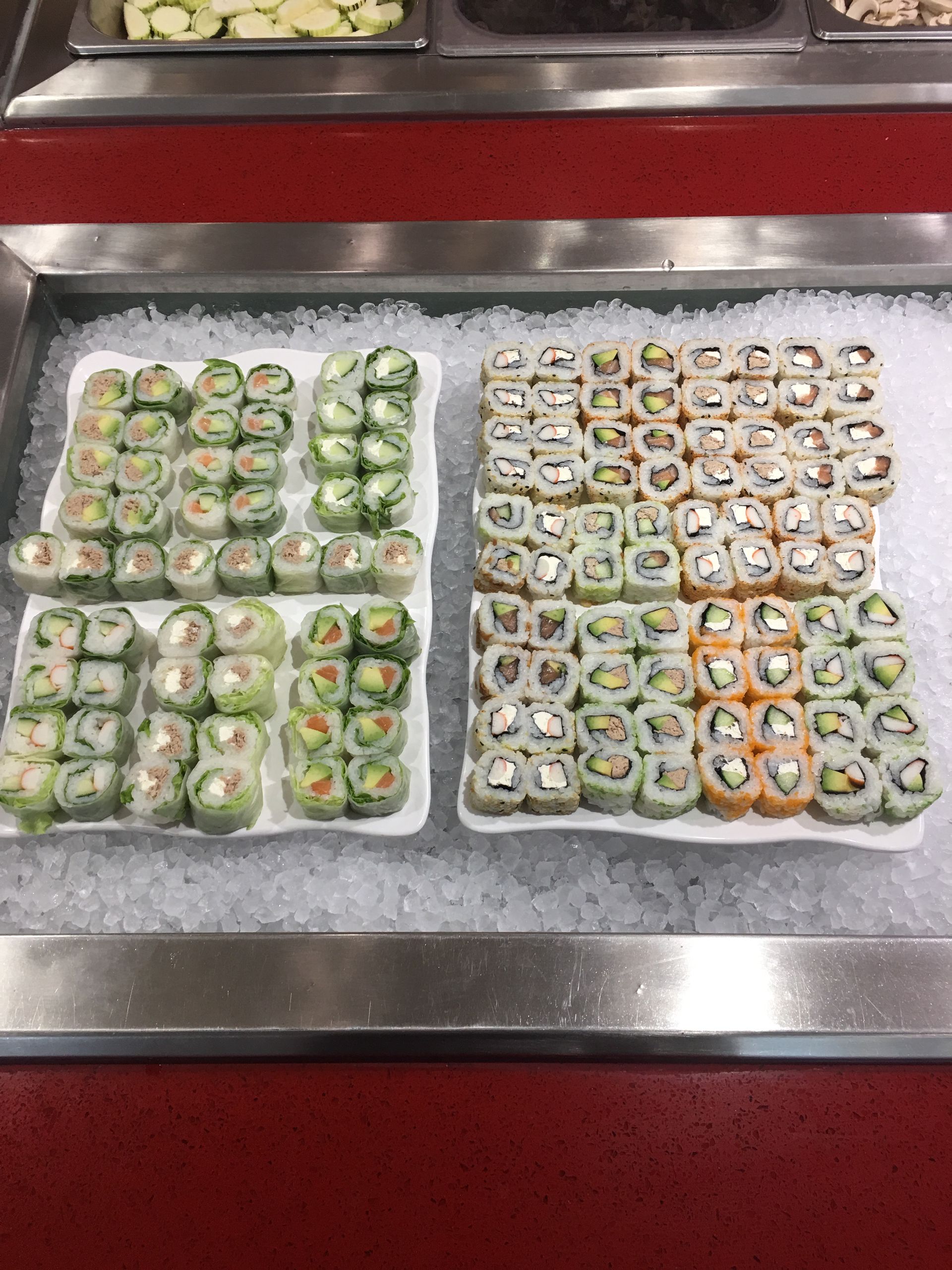 Assiettes de makis