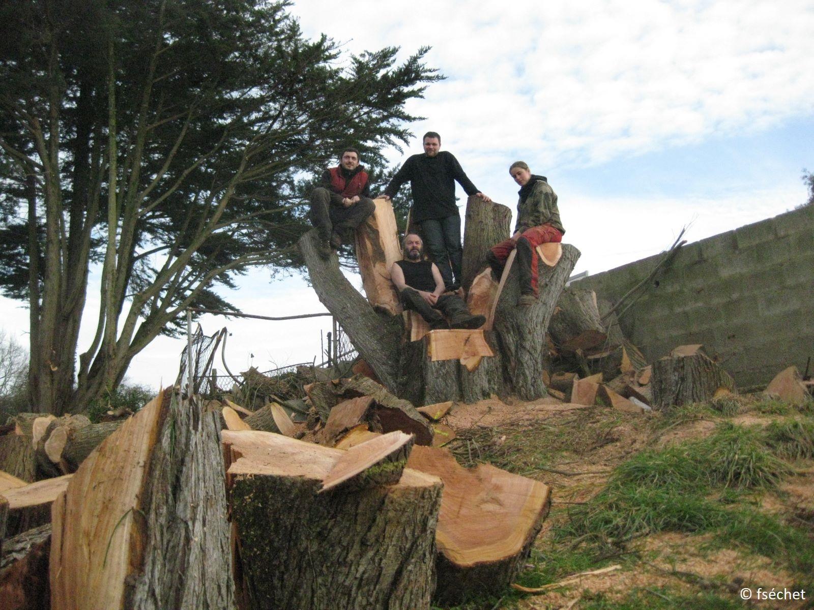 L'équipe d'artisans arboristes