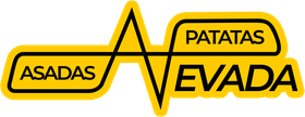 Un logo amarillo y negro para Patatas Nevada