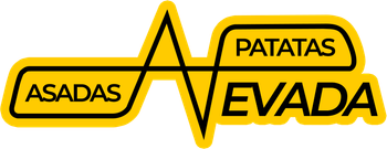 Un logo amarillo y negro para Patatas Nevada
