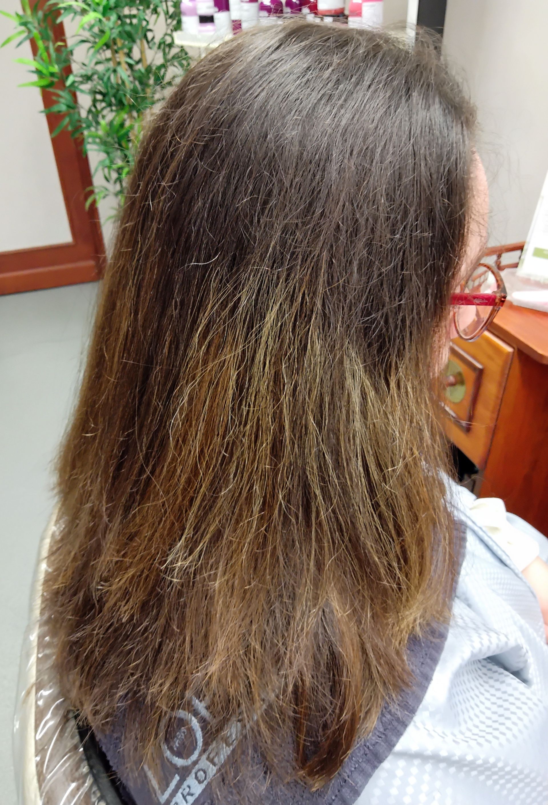 Avant technique couleur Coiffure Sylvie