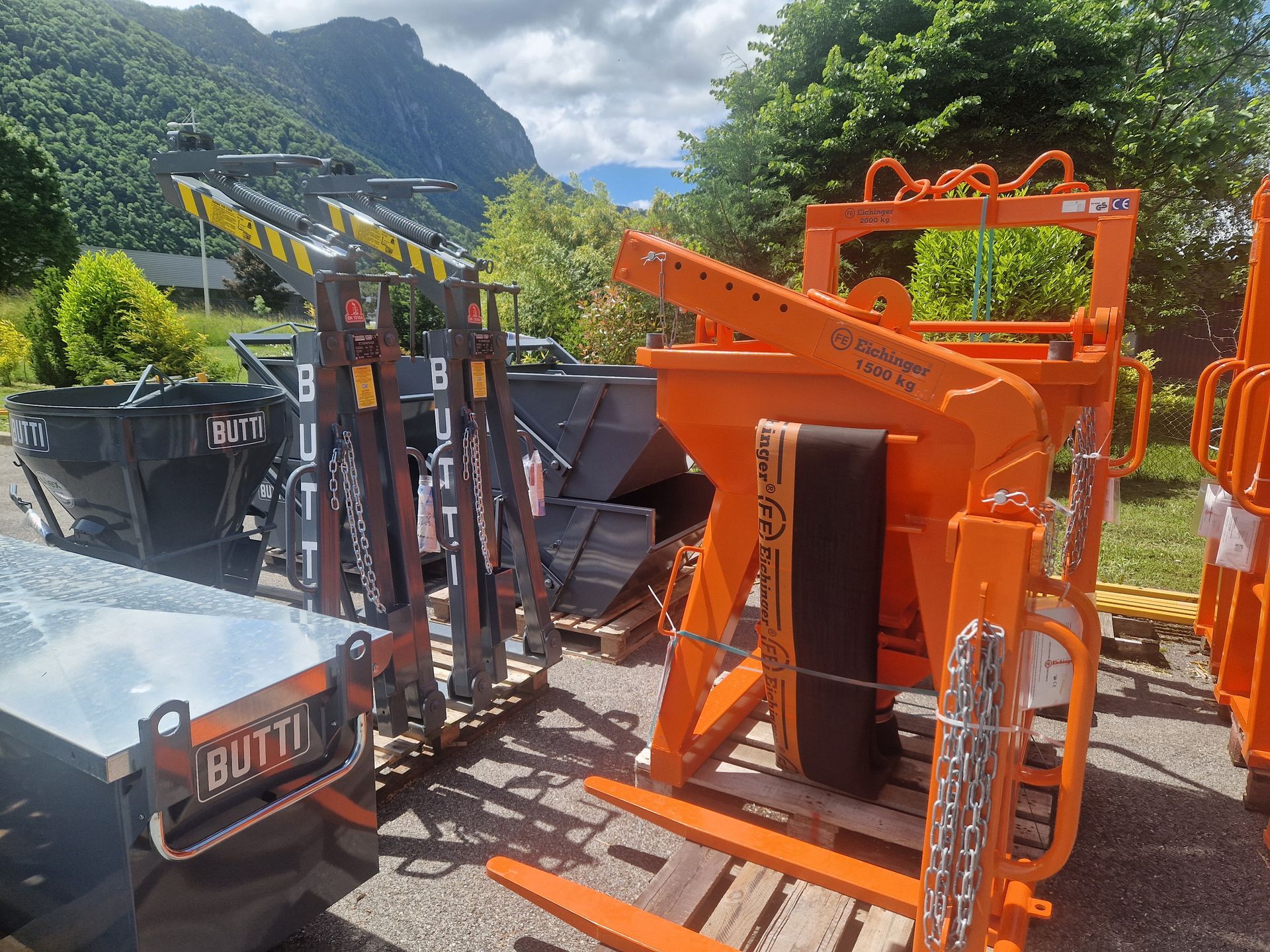 Lève-palettes des marques BUTTI et Eichinger.