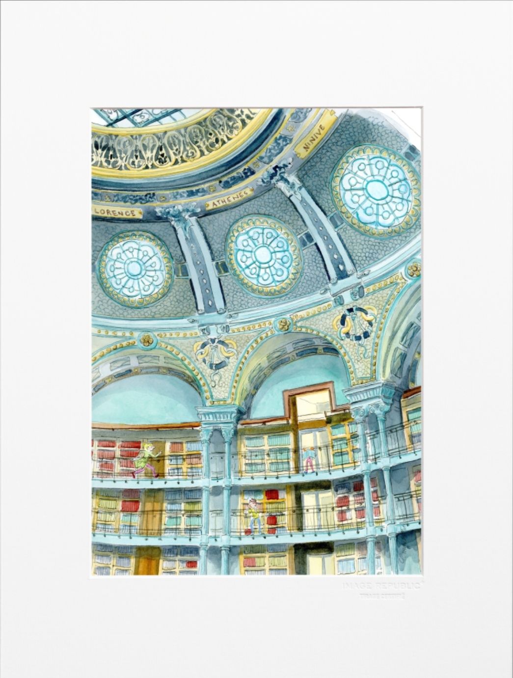 Dessin d'un bâtiment rond