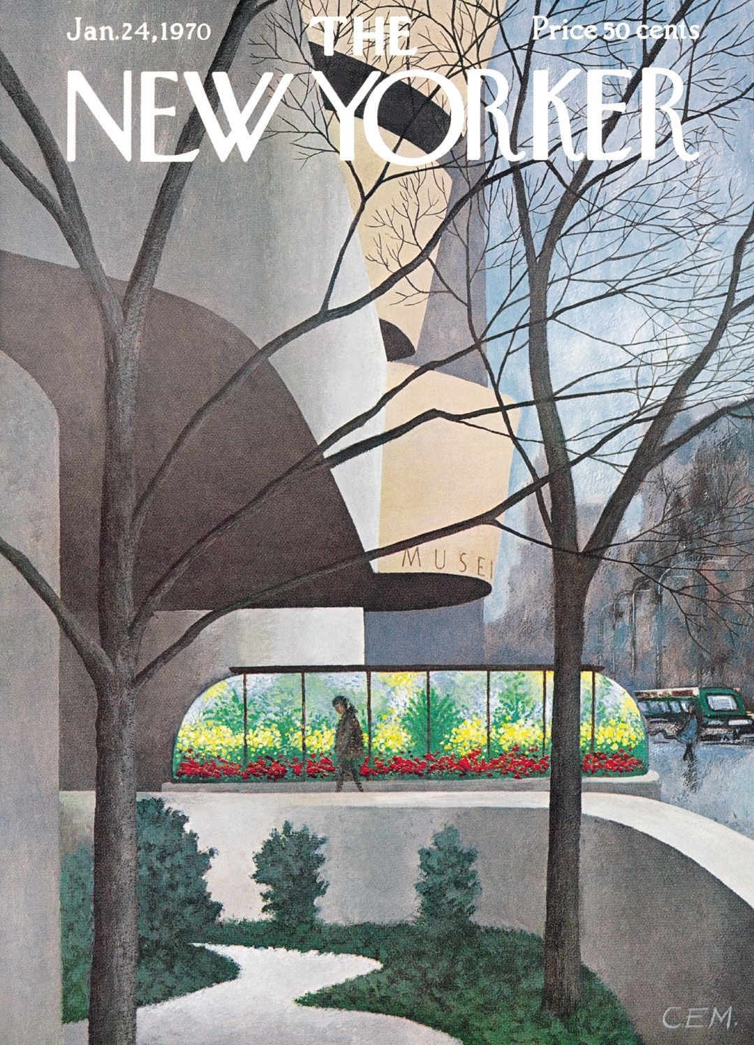 Dessin du bas d'immeuble avec des arbres