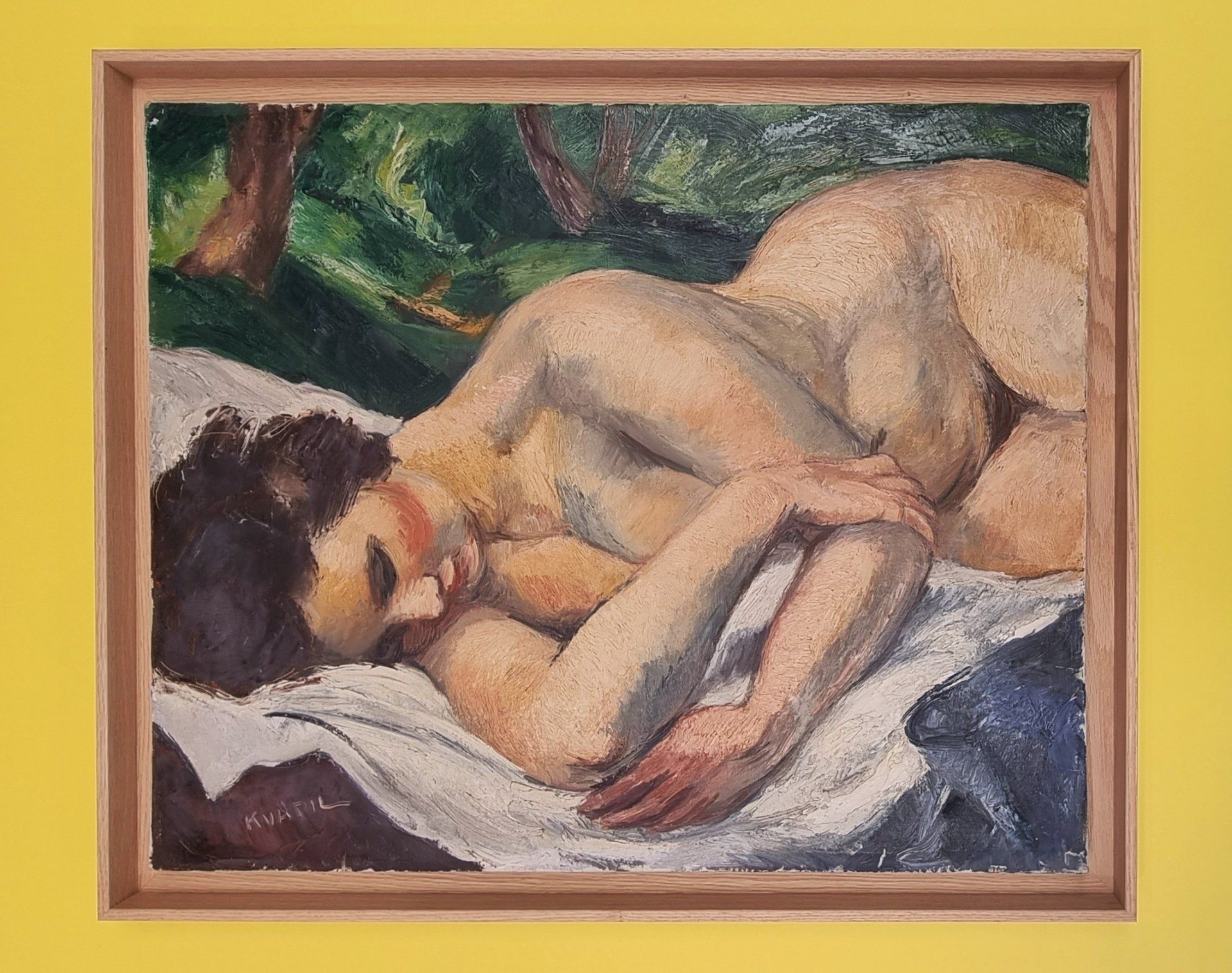 Peinture d'une femme nue