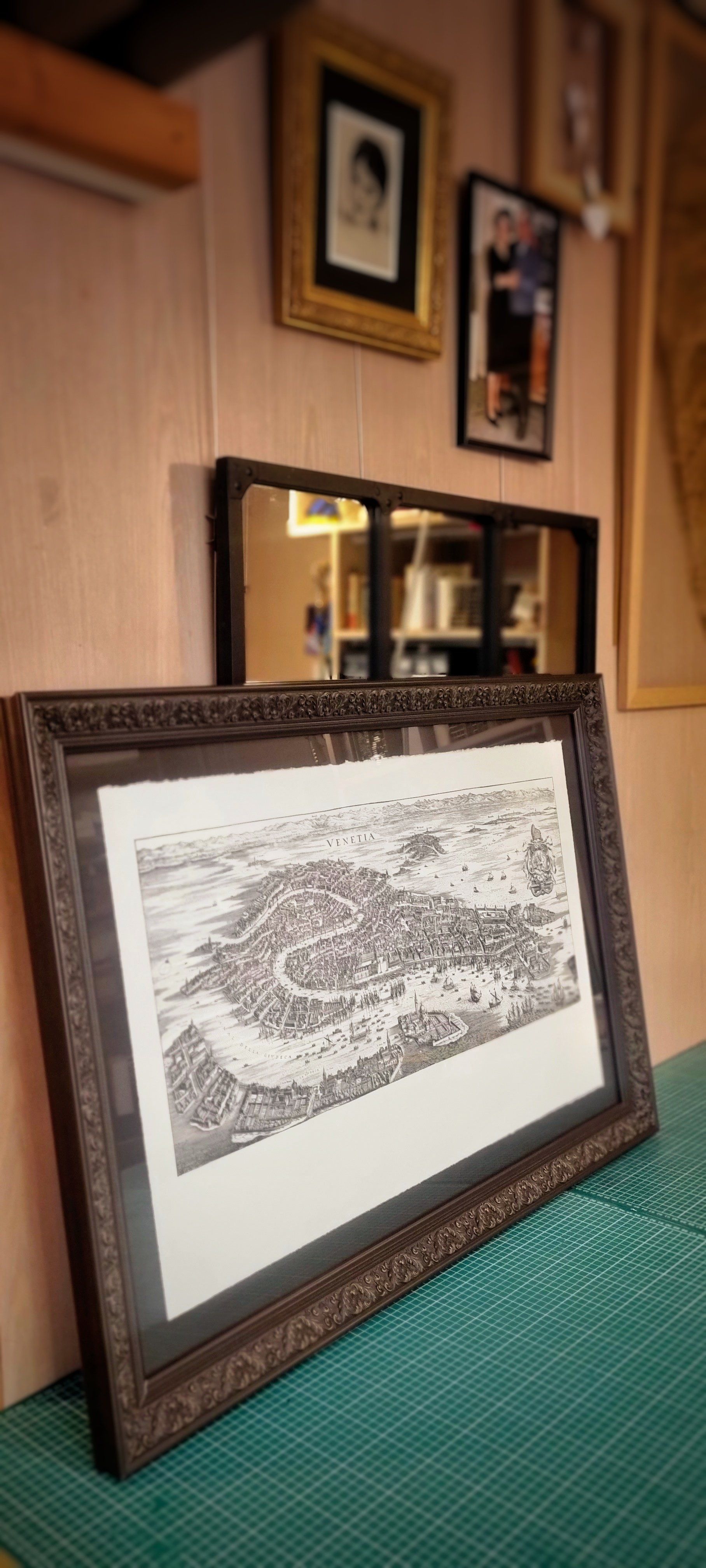 Dessin ancien encadré