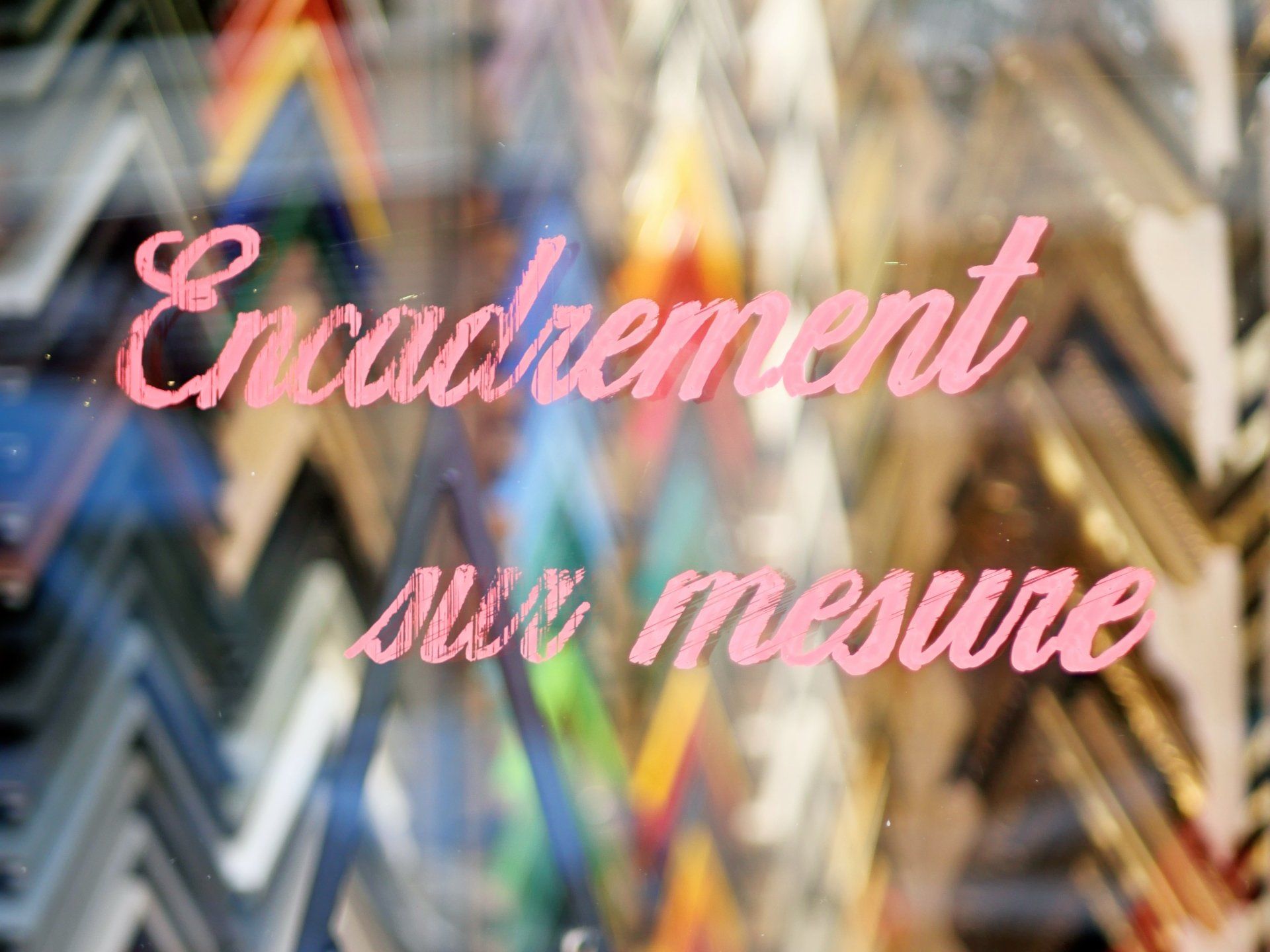 Encadrement sur mesure