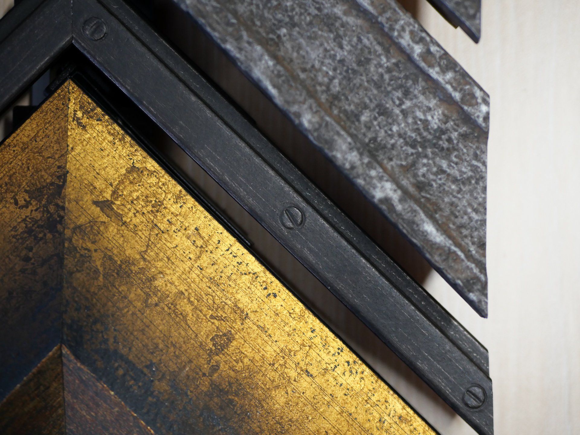 Baguettes  épaisses noires et dorées