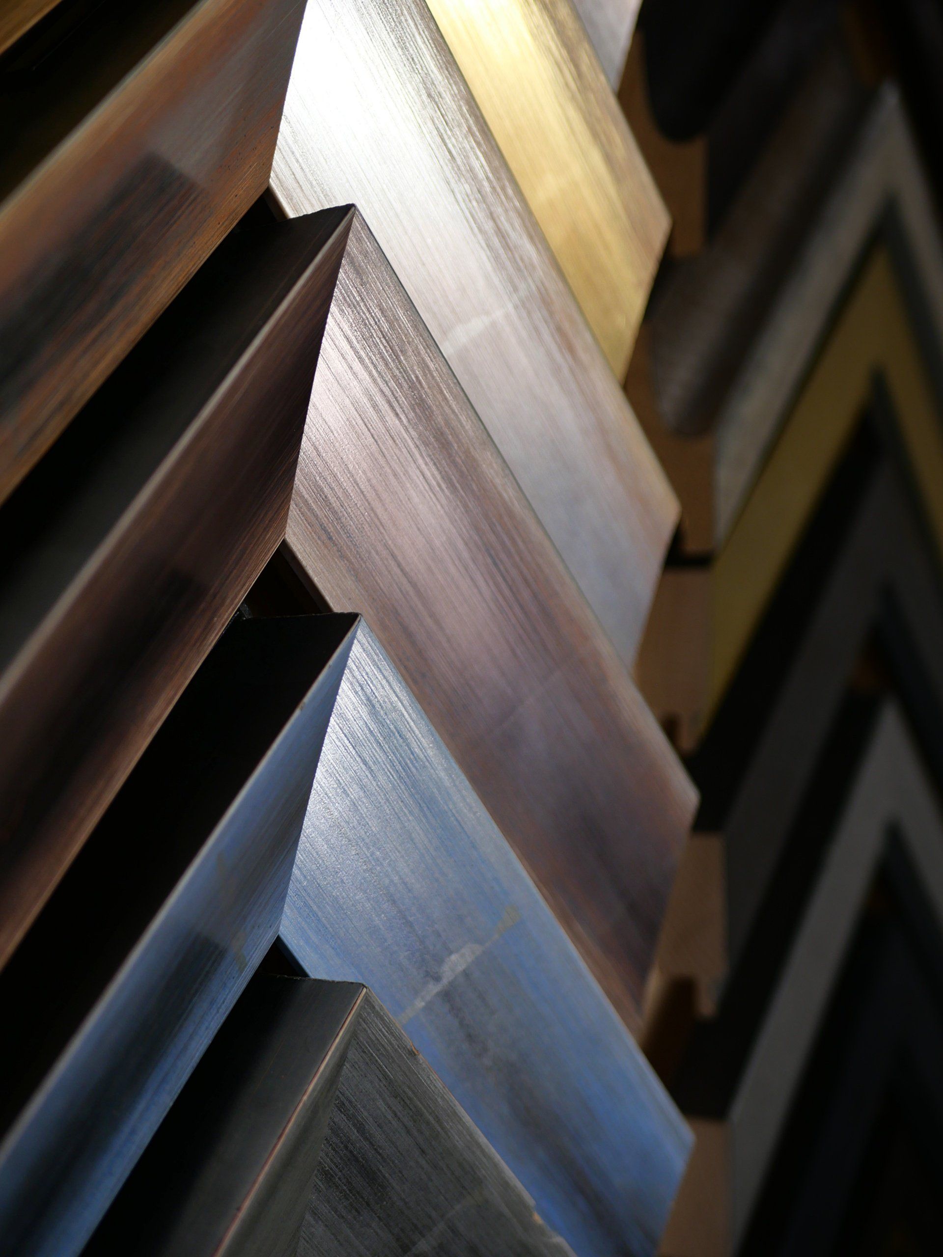 Ensemble de cadres de bois marron