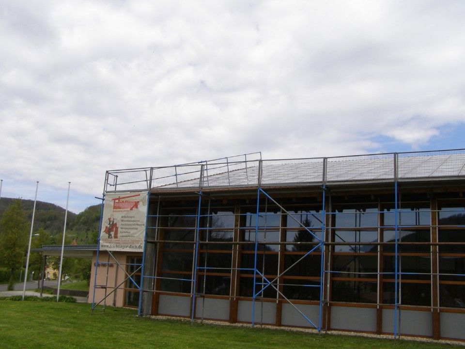 Haus mit flachem Dach