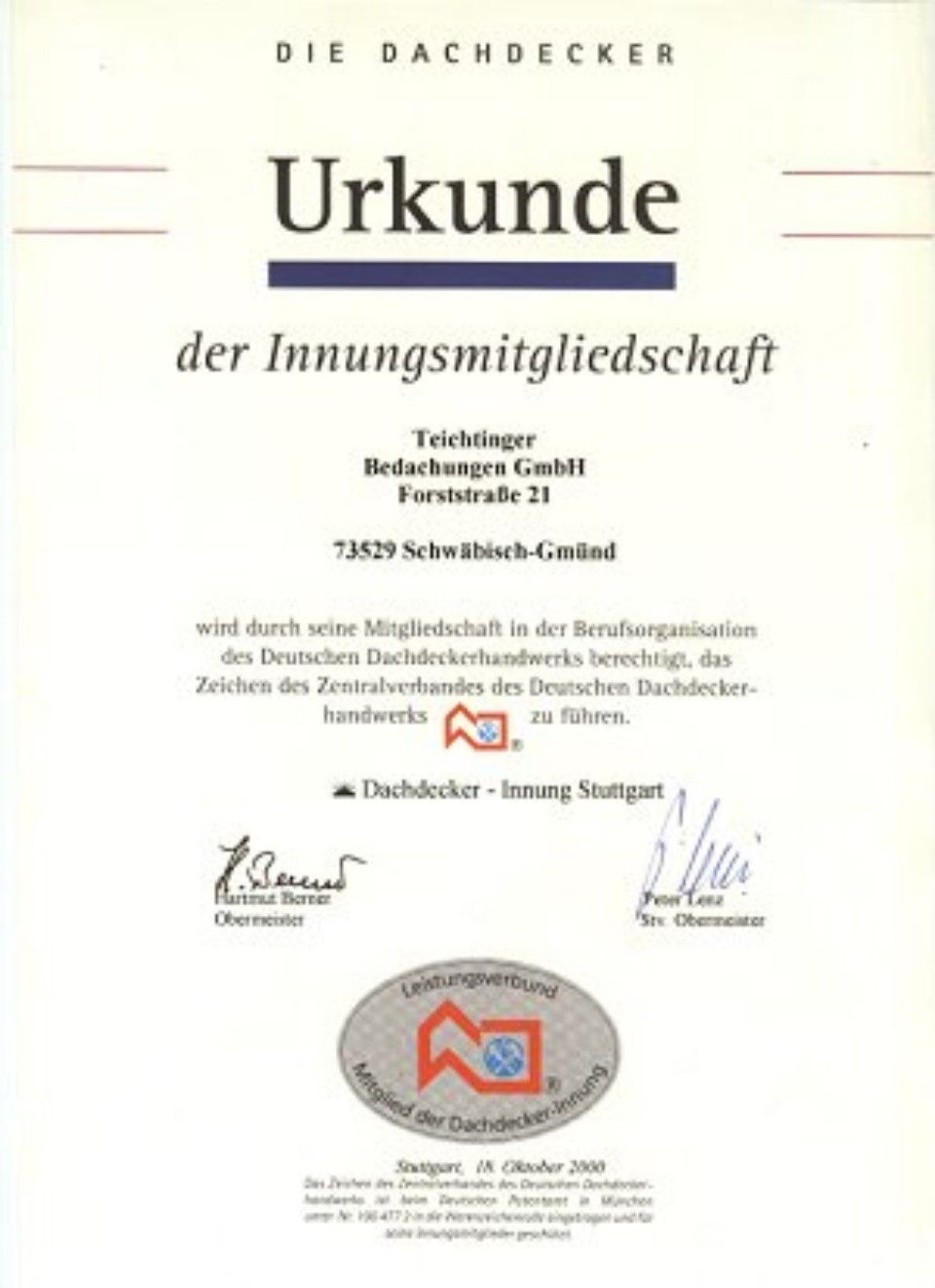 Urkunde